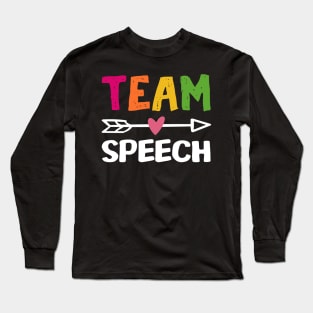 Speech Teams Long Sleeve T-Shirt